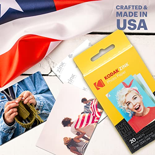 KODAK Step Instant Smartphone Photo Printer - Portable Wireless Zink 2x3" - White G38776