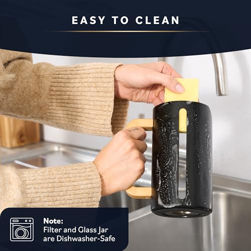 Home Hero French Press Coffee Maker 34 oz with Bamboo Handle M7727