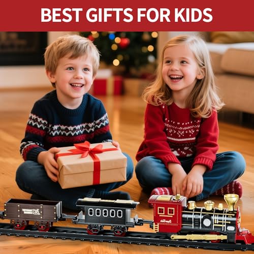 Christmas Train Set with Lights and Sound for Kids Ages 4-8 C174