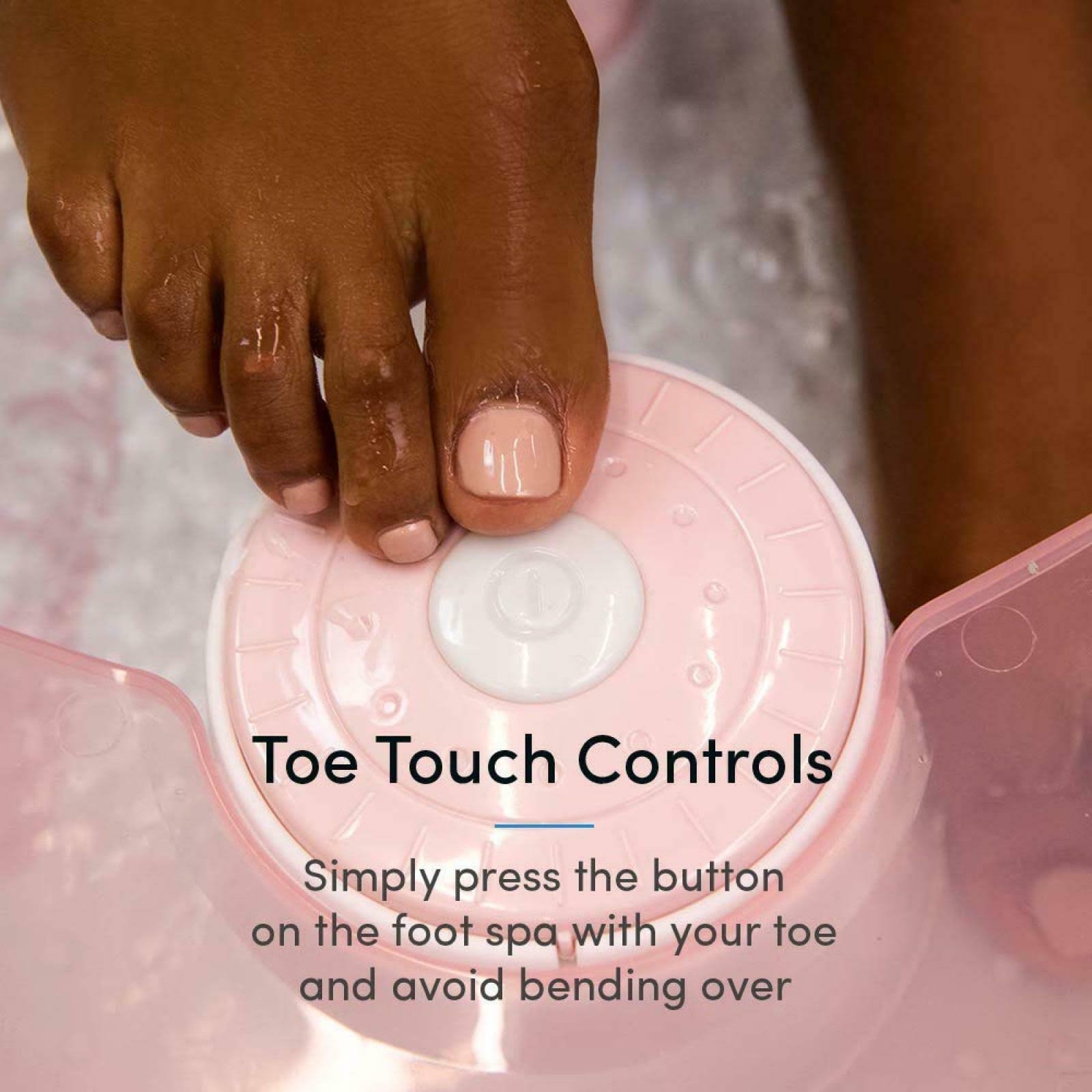 Foot Bath with Heat Maintenance Foot Massager, Pink Y4146