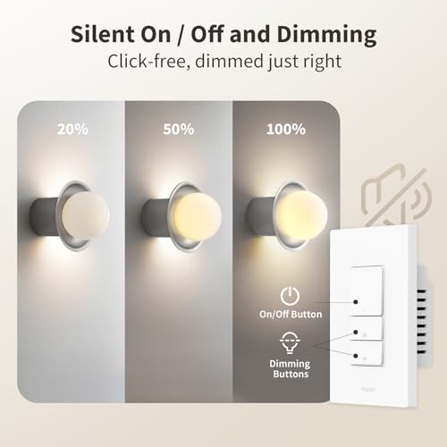 Aqara Smart Dimmer Switch H2, 2-in-1 Neutral, Thread/Zigbee U805676