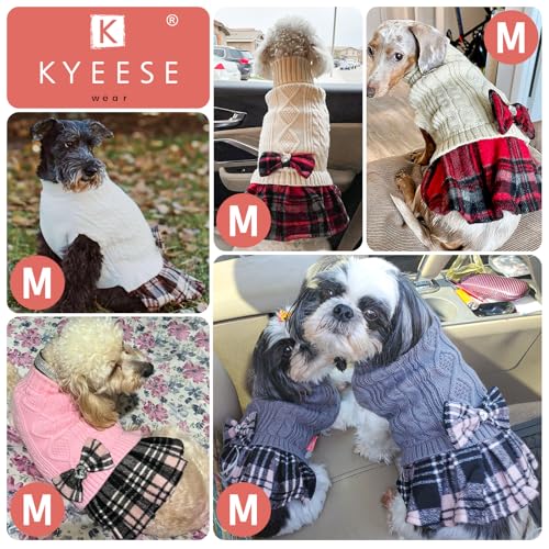 KYEESE Dog Sweater Knitwear with Bowtie for Small Dogs R875009