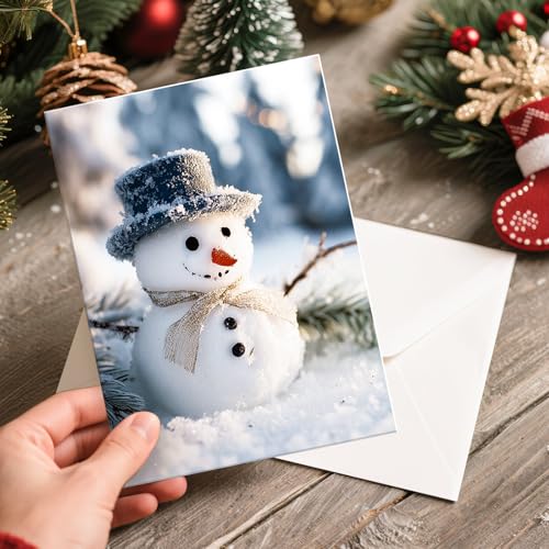 Christmas Cards with Envelopes & Stickers, Set of 20, 5" x 7" W887