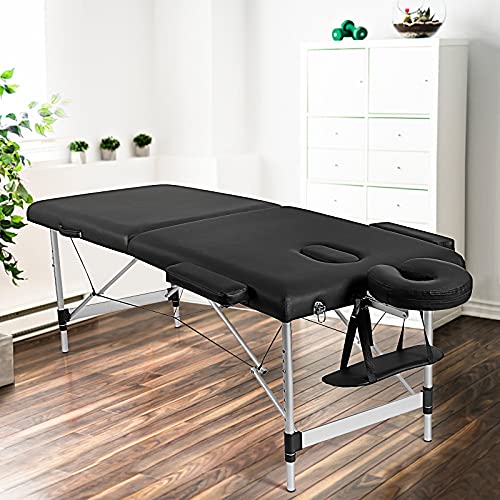 Giantex 84" Portable Massage Table with Face Cradle & Carry Case K306363