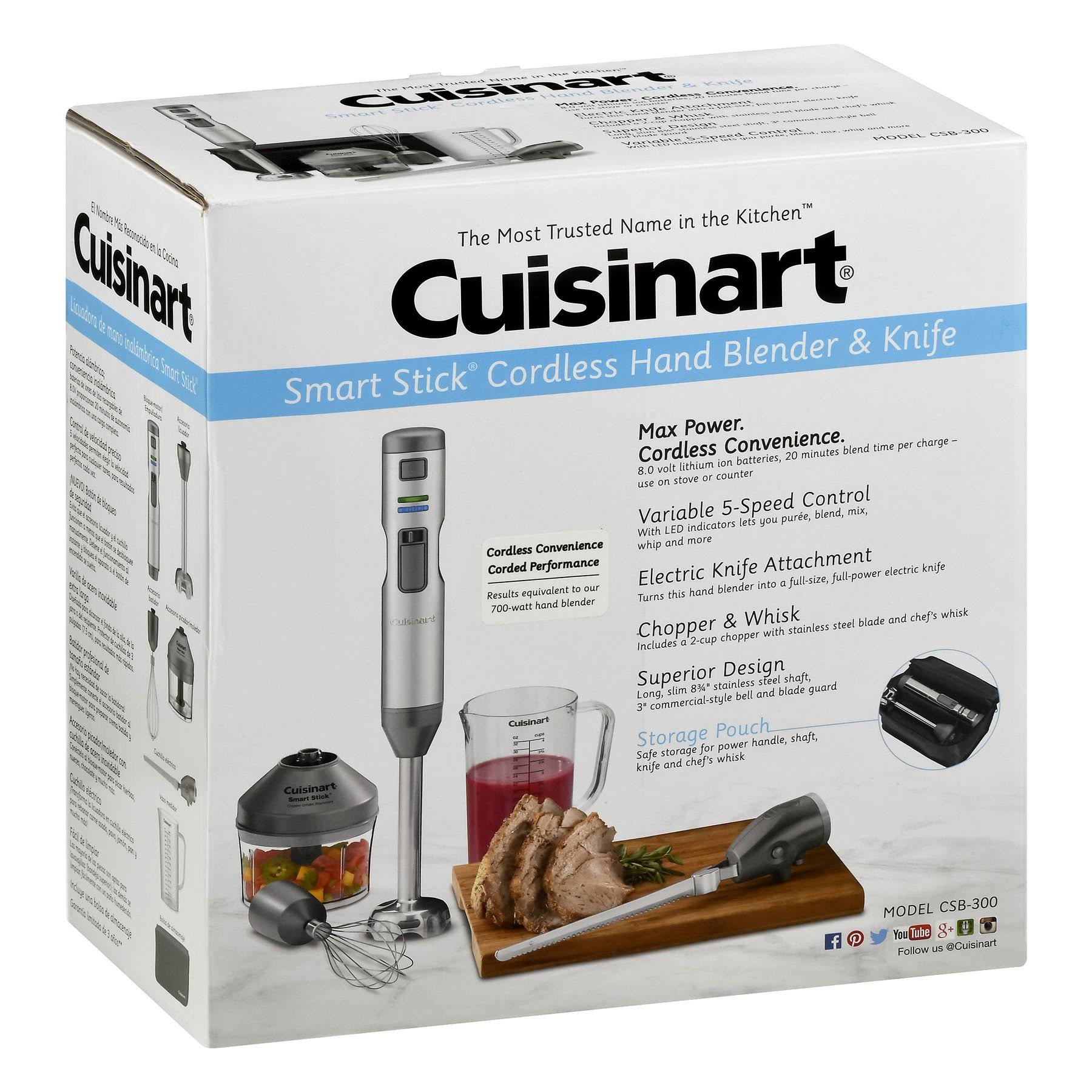 Cuisinart Smart Stick CSB-300 Hand Blender, Stainless Steel N731370