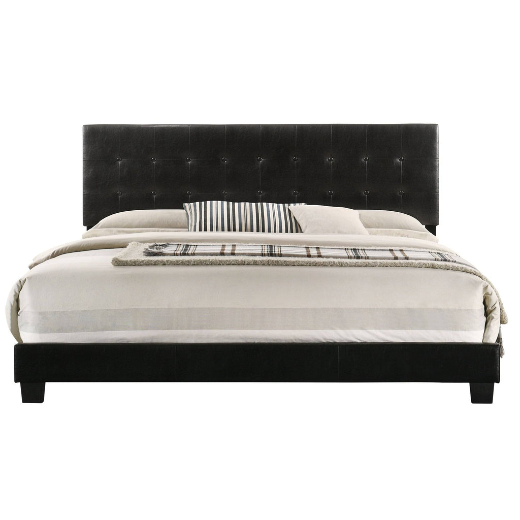 Glory Furniture Caldwell Faux Leather Panel Twin Bed Black G863407