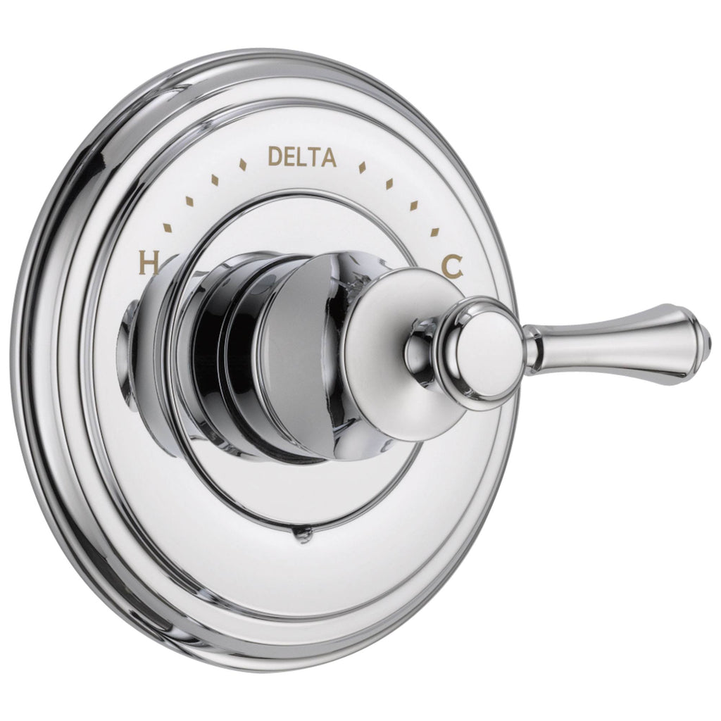 Delta Cassidy Collection Chrome Finish Monitor 14 Series Shower Faucet Control Complete Item with Single Lever Handle and Valve