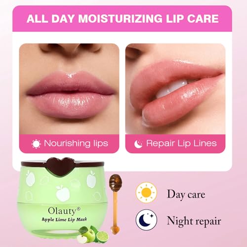 6 PCS Bee Lip Balm Mask Honey Pot, Moisturizing Overnight Lip Care M561365