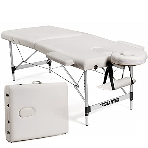 Giantex 84" Portable Massage Table with Face Cradle & Carry Case K306363