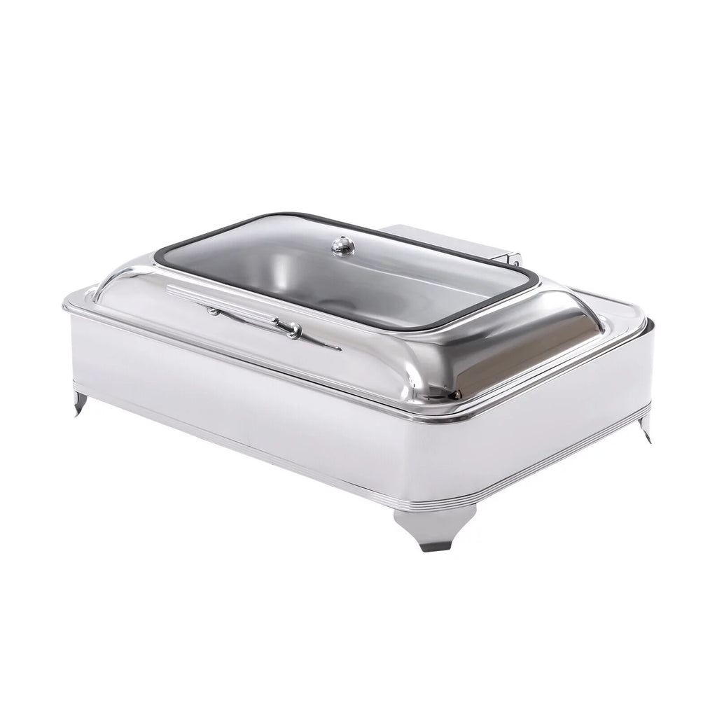 9L Electric Food Warmer with 2 Trays Countertop Buffet Server Y954