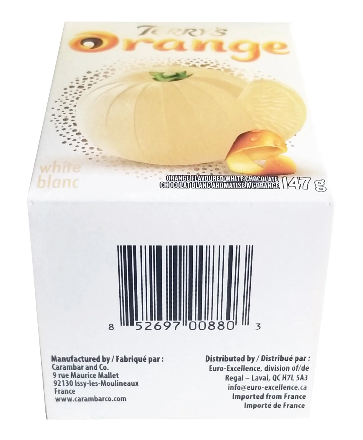 Terry's Orange White Chocolate Bar, 147g E619