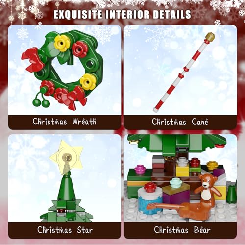 Christmas Nutcracker Building Kit with LED Light, 690 Pieces L10182