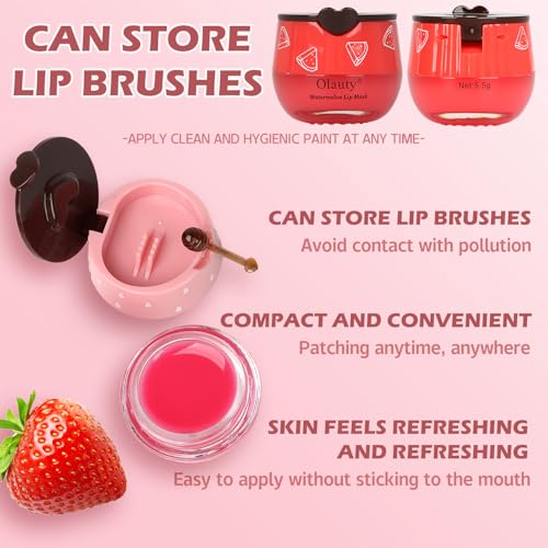 8 PCS Bee Lip Balm Honey Pot Variety Pack - Hydrating Overnight Lip Mask S63536