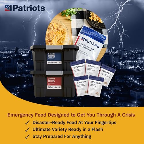 4Patriots 2-Week Survival Food Kit, 84 Servings, 25-Year Shelf Life T5486