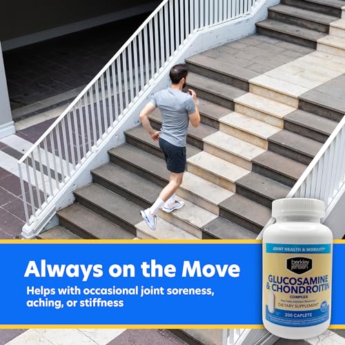 Berkley Jensen Glucosamine Chondroitin MSM Boswellia Complex Triple Strength, 200 Caplets P6366