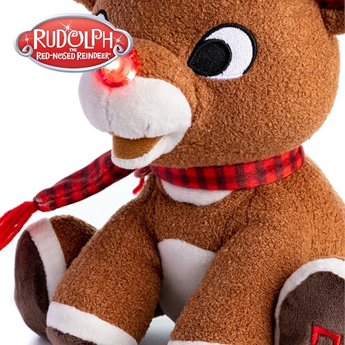 Rudolph the Red-Nosed Reindeer Plush Toy with Music & Lights X48937