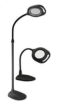 OttLite 2-in-1 LED Magnifier Floor and Table Light - Black - Megean