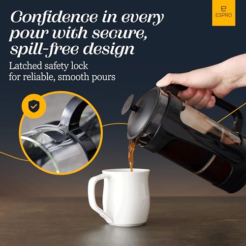 ESPRO P3 French Press Coffee Maker, Black, 32 oz O291
