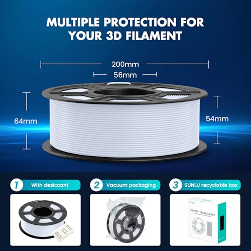 SUNLU High Speed PLA Filament Mini Pack, 250g, 8 Colors H7158