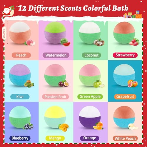 Bath Bombs for Kids with Surprise Inside, 24 Pack Gift Set N666