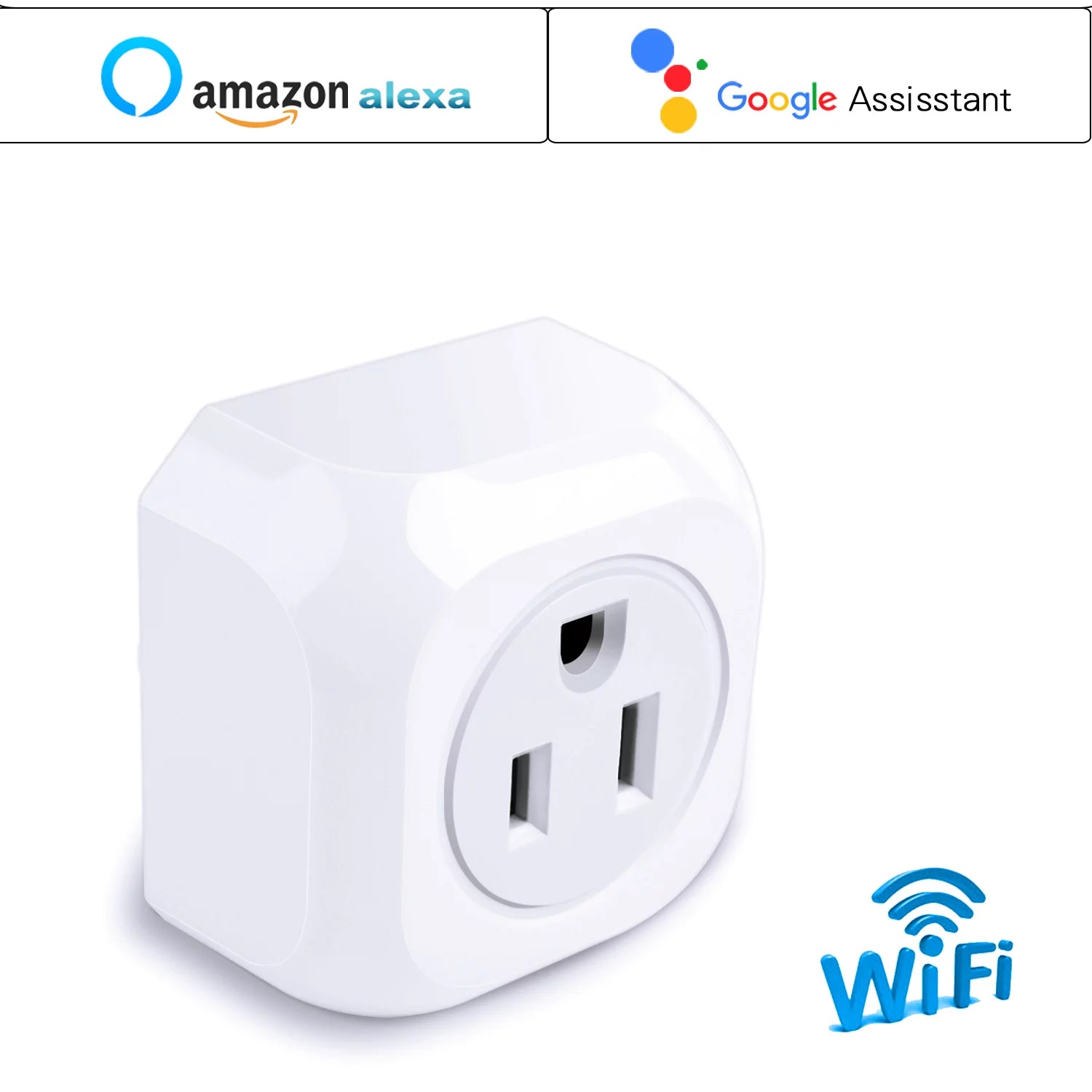 Kootion Smart Plug 3 Pack WiFi Mini Outlets, Works with Google Assistant B7478