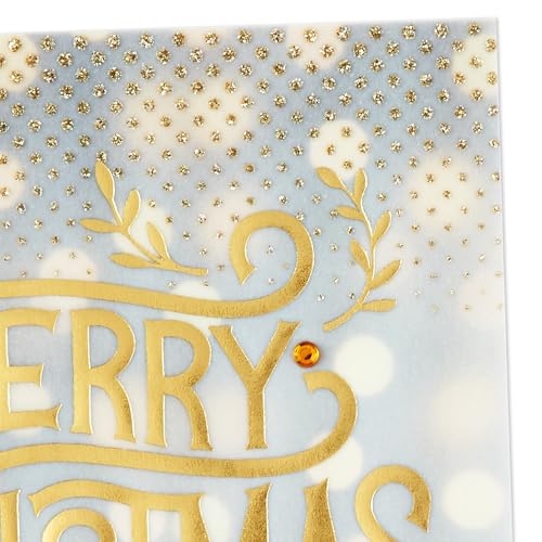 Hallmark Boxed Holiday Cards, Red and Gold Snowflake, 40 Cards with Envelopes E355