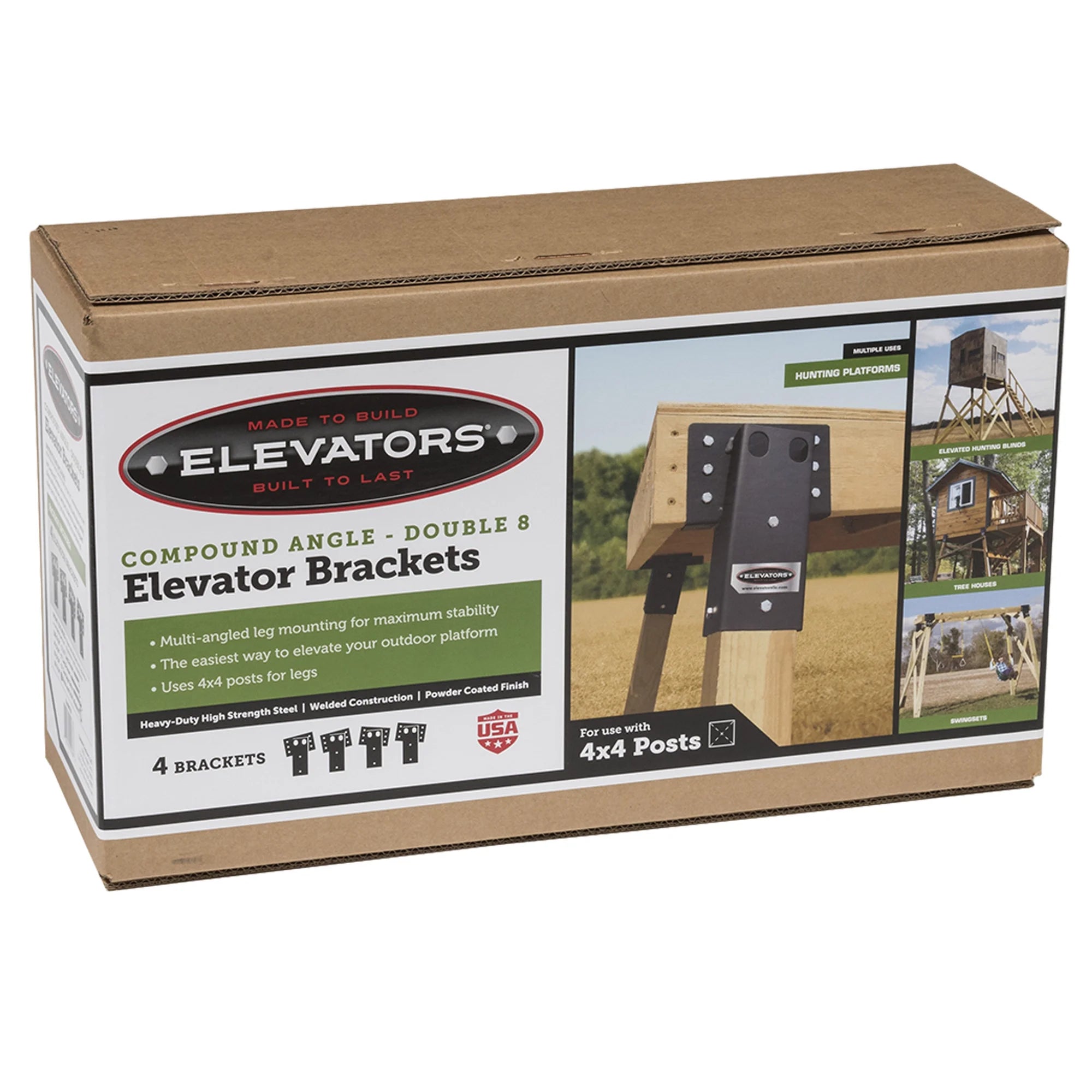 Summit Outdoor E1088 4x4 Compound Angle Elevator Brackets, Set of 4 Y9112