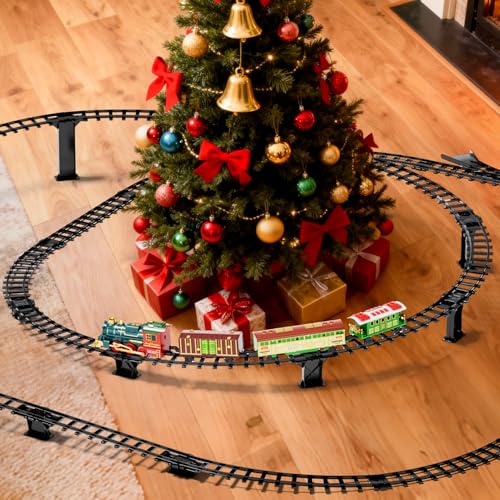 Christmas Train Set with Lights and Sound for Kids Ages 4-8 C174