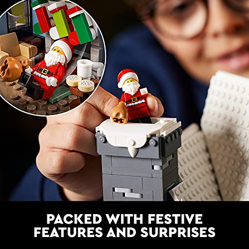 LEGO Icons Santa’s Visit 10293 Christmas House Building Set for Adults F4948