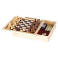 Wood Backgammon Chess Combination Game Set, Size: 6 in - Avayadevconnect