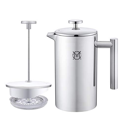 French Press Coffee Maker 350ML Stainless Steel Thermal H244884