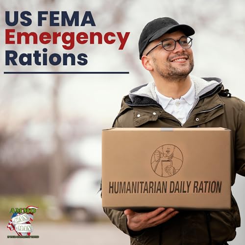 Humanitarian Daily Ration MRE Case – 5 US FEMA Emergency Rations, Low Sodium, 10 Pack J3869