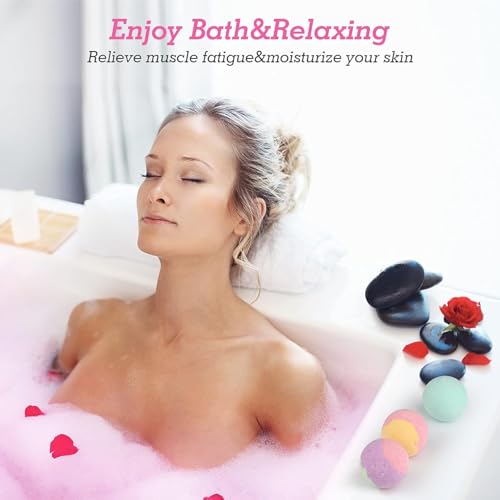 Organic Bath Bombs Gift Set for Women Relaxing X8430