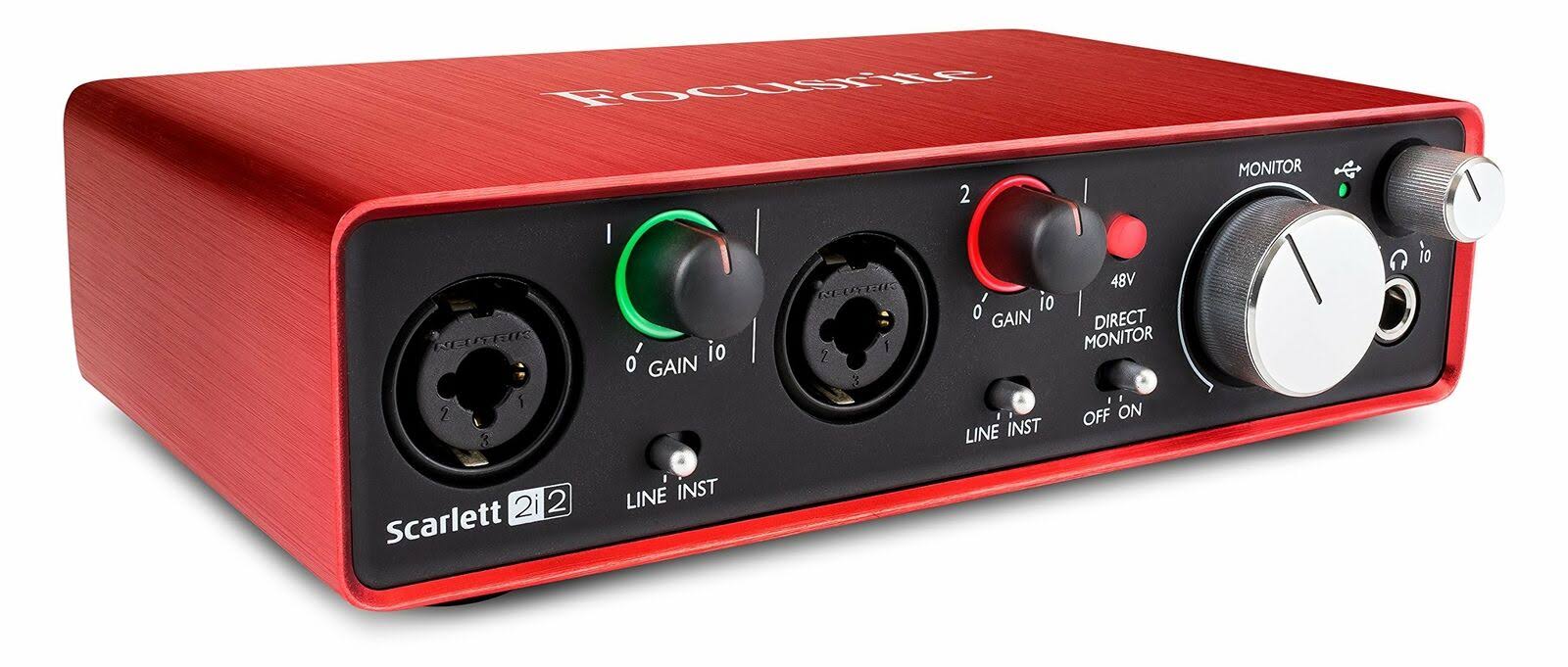 Focusrite Scarlett 2i2 (2nd Gen) USB Audio Interface - Megean
