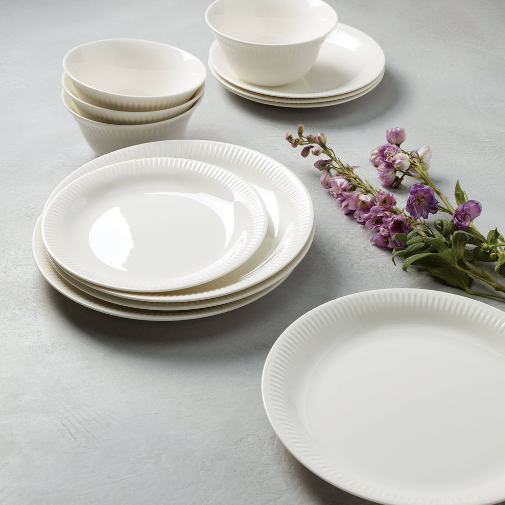 Lenox Profile 12 Piece Dinnerware Set, White L9338