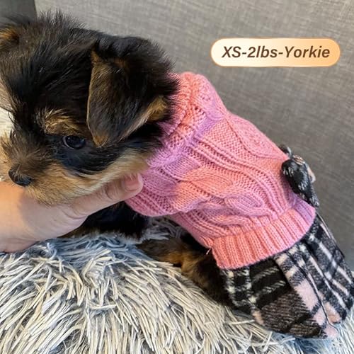KYEESE Dog Sweater Knitwear with Bowtie for Small Dogs R875009