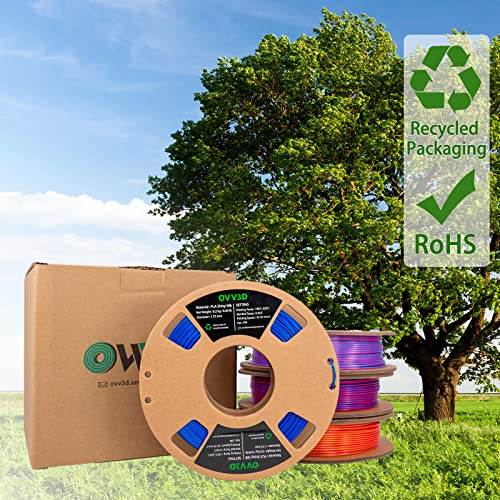 OVV3D Wood PLA Filament Bundle 1.75mm 200g 4 Pack Y521193