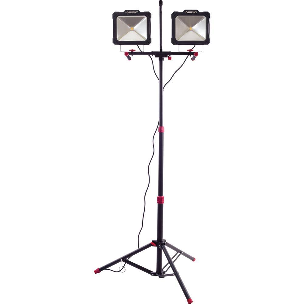 Husky K40189 10,000-Lumen Twin-Head LED Work Light