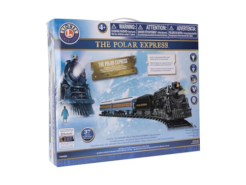 Lionel Battery-Operated Polar Express Toy Train Set with Bluetooth, Lights & Sounds T402111