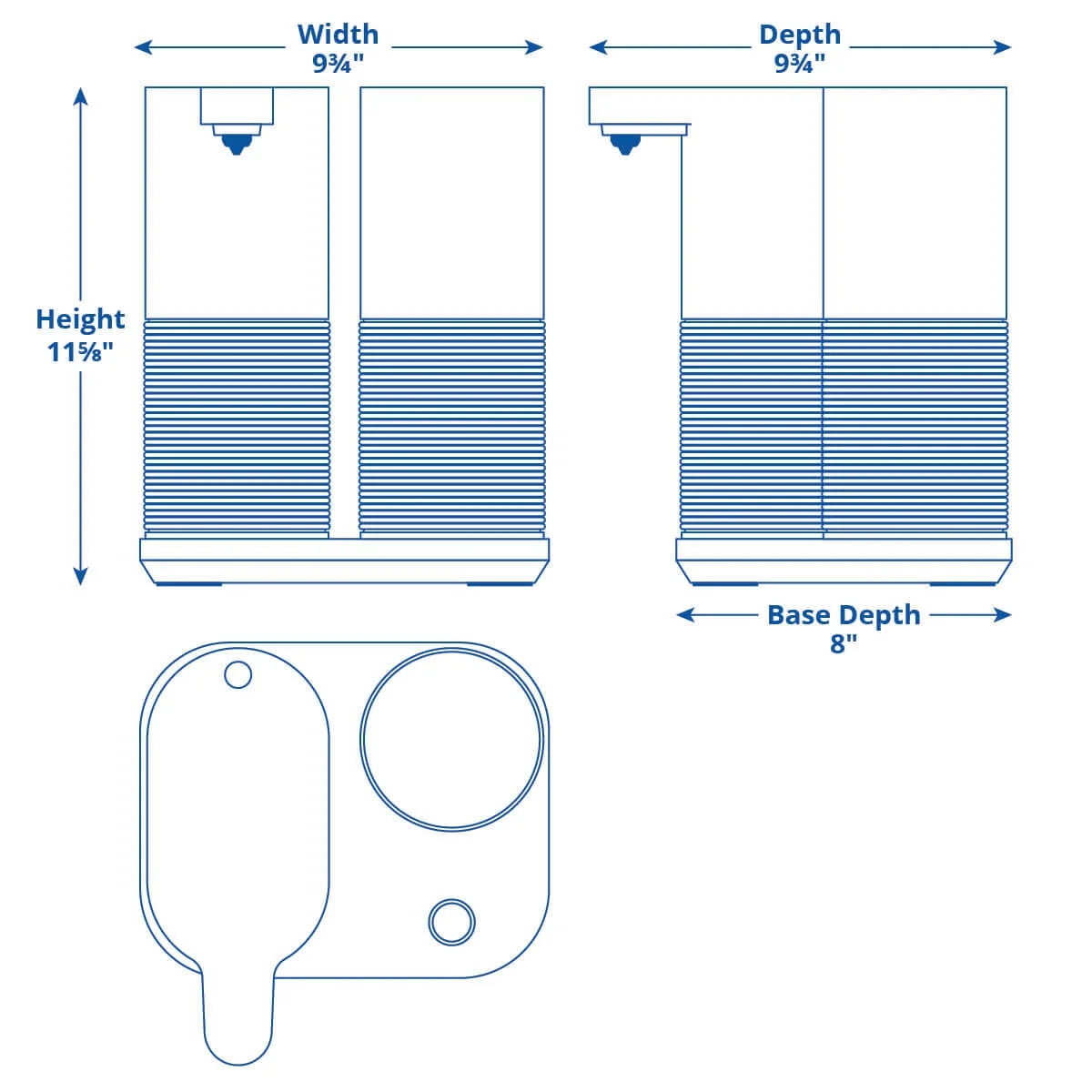Aquasana Clean Water Machine Countertop Water Filter System AQ-CWM2-B F60863
