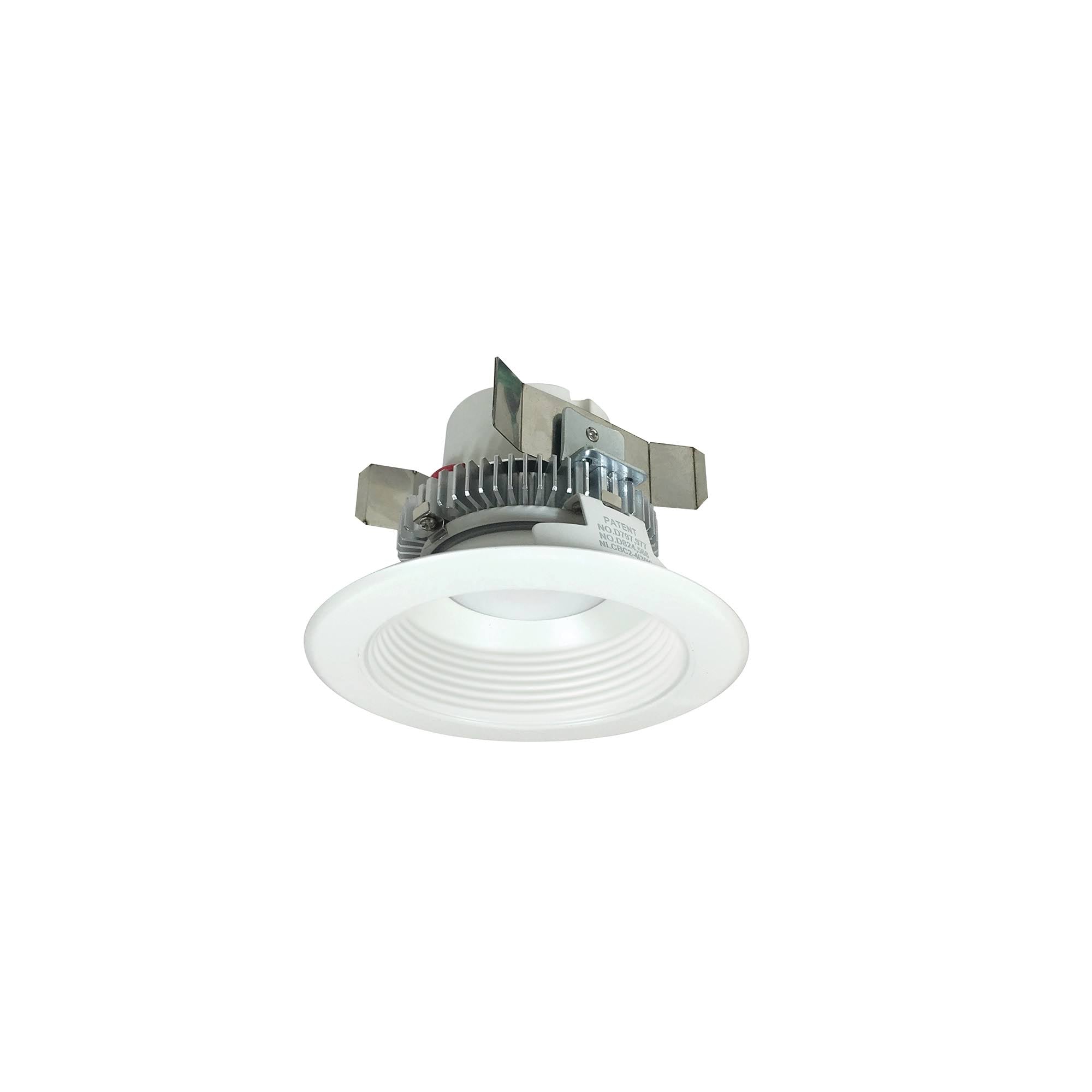 Nora Lighting NLCBC2-45227WW-10 4 in. 120V 12W Cobalt Click LED Baffle Retrofit White - Triac u0026 ELV Dimming - Round - Megean