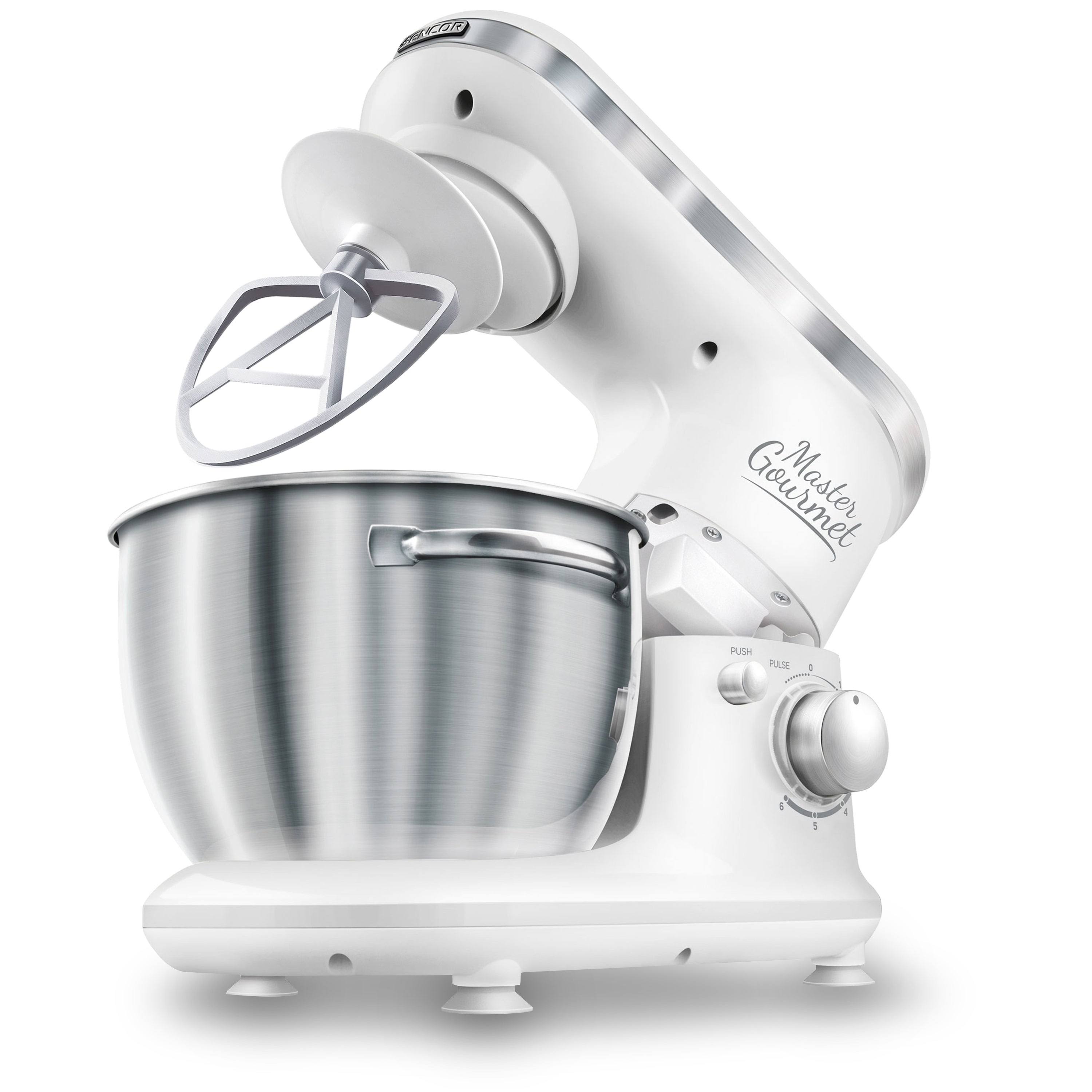 Sencor Stand Mixer with Pouring Shield, Red N9512