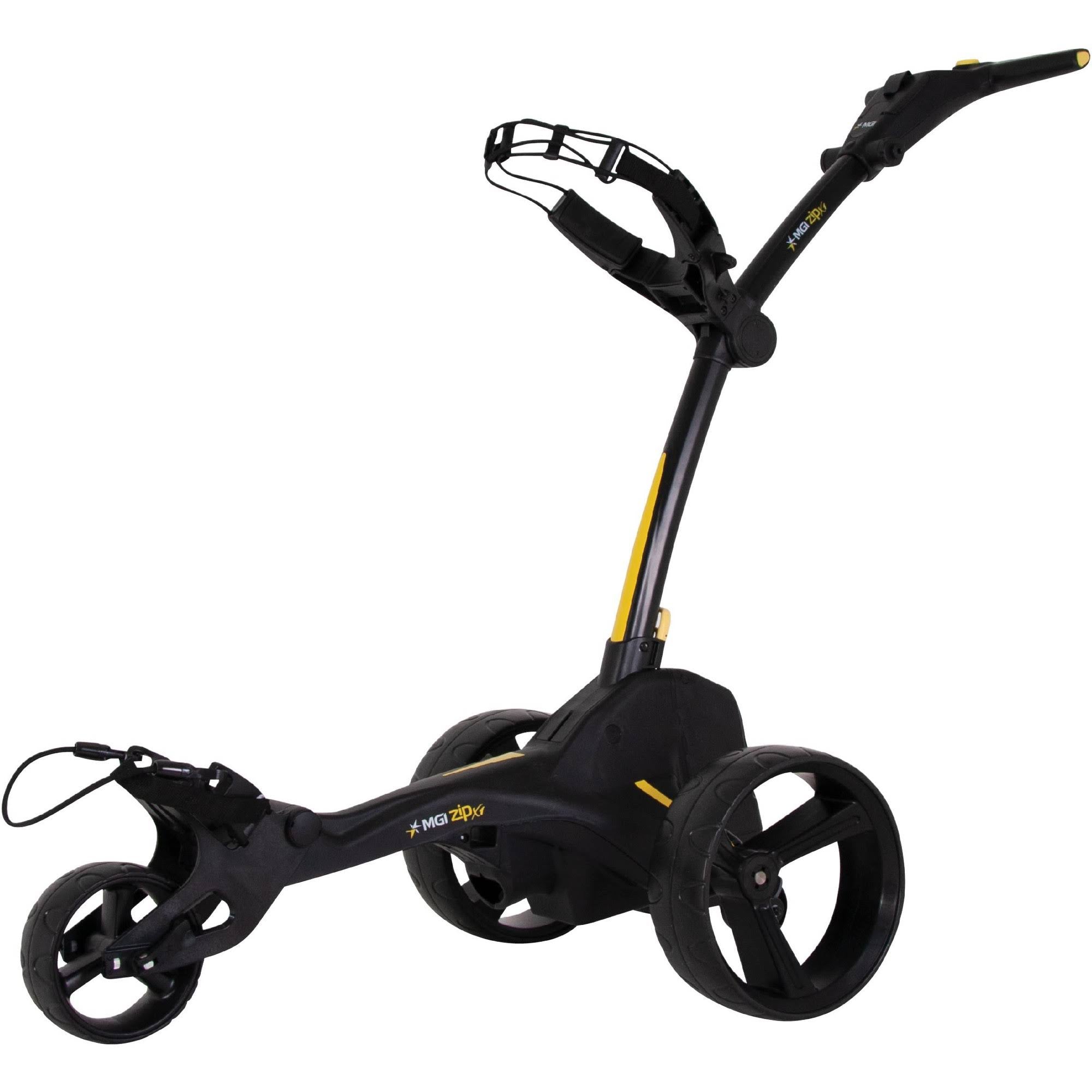 MGI Zip X1 Electric Golf Push Cart with Swivel Wheel, Black F613053