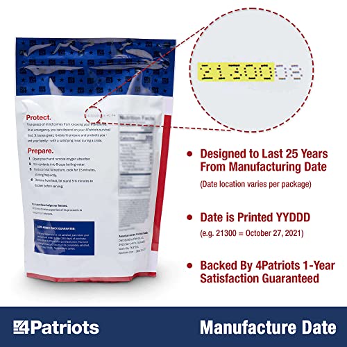4Patriots 2-Week Survival Food Kit, 84 Servings, 25-Year Shelf Life T5486