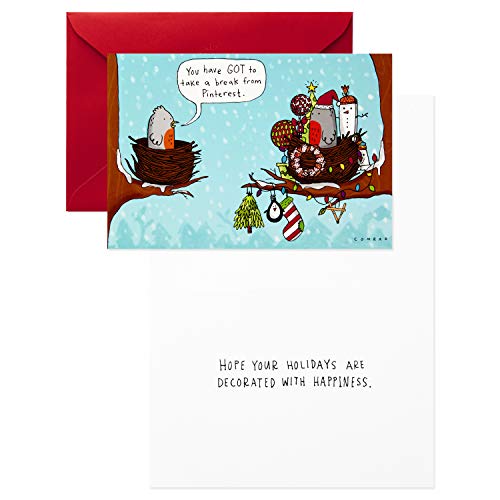 Hallmark Shoebox Funny Christmas Boxed Cards, 4 Designs, 24 Cards with Envelopes A408
