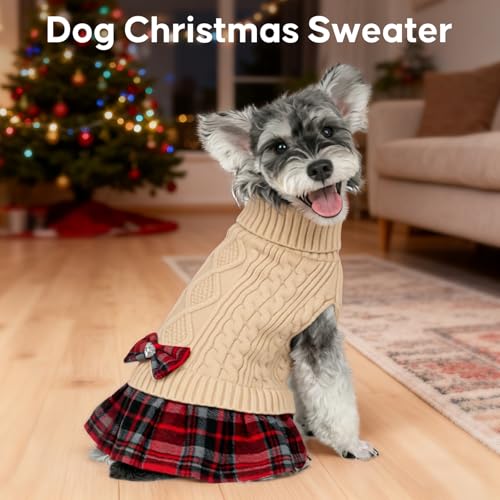 KYEESE Dog Sweater Knitwear with Bowtie for Small Dogs R875009