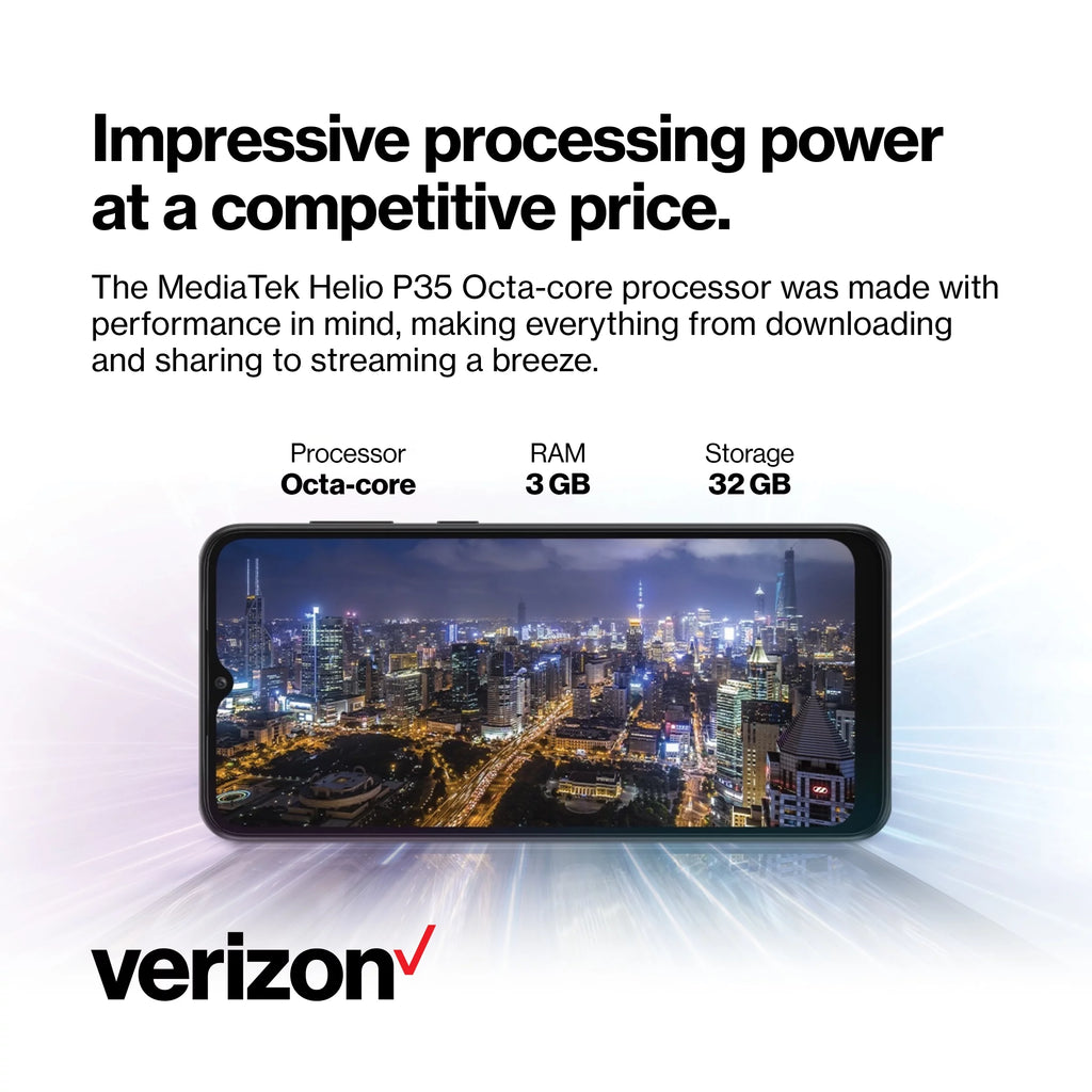 Samsung A03s Verizon Prepaid Smartphone 32GB Black F905266