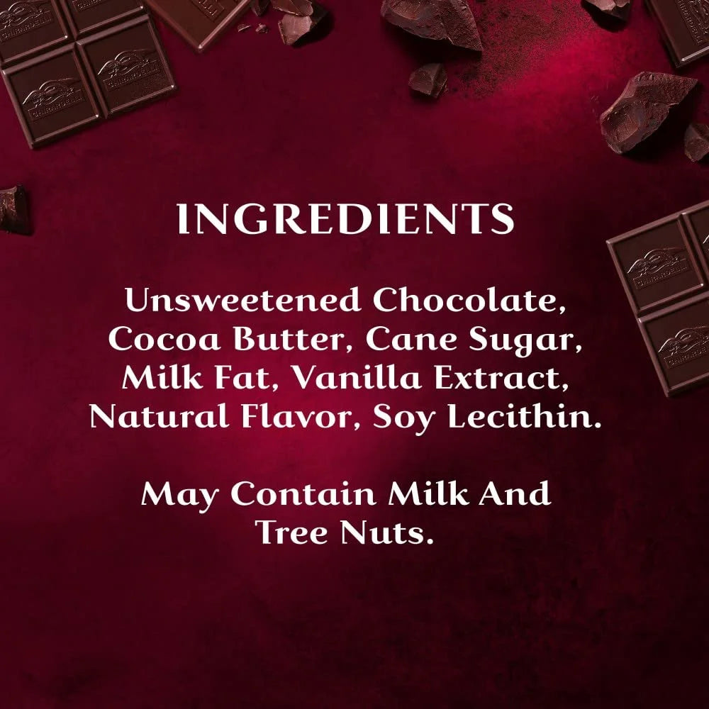 GHIRARDELLI Intense Dark Chocolate Bar, 92% Cacao, 3.17 oz (Pack of 12) D269