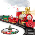 BainGesk Train Set, Christmas Train Set with Steam, Light and Sounds, Train Sets for Under Christmas Tree, Electric Train Toys for 3 4 5 6 7 8 Year Old Kids, Ideas Boys & Girls
