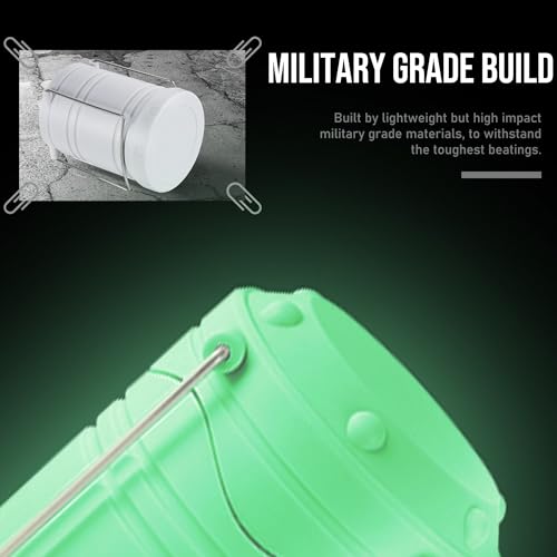 Lichamp LED Camping Lantern 4 Pack, Battery Powered Portable Hanging Light X975